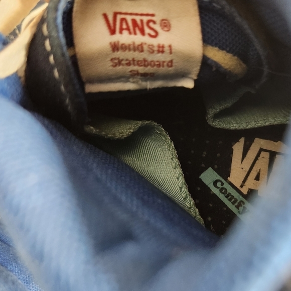 VANS SK8-Hi Comfycush Tri Tone Navy, Blue, Red Skate Shoes-Mens 7/Wms 8.5 - Picture 11 of 12